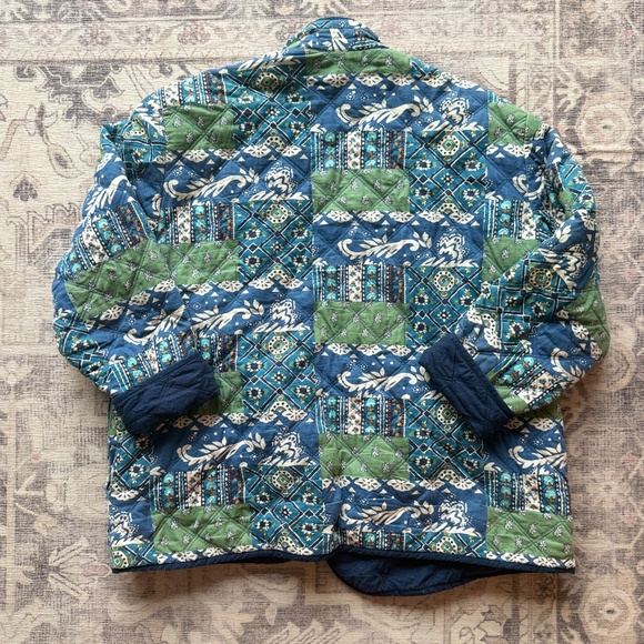 Reversible Vintage Cotton Quilt Coat - Picture 2 of 4
